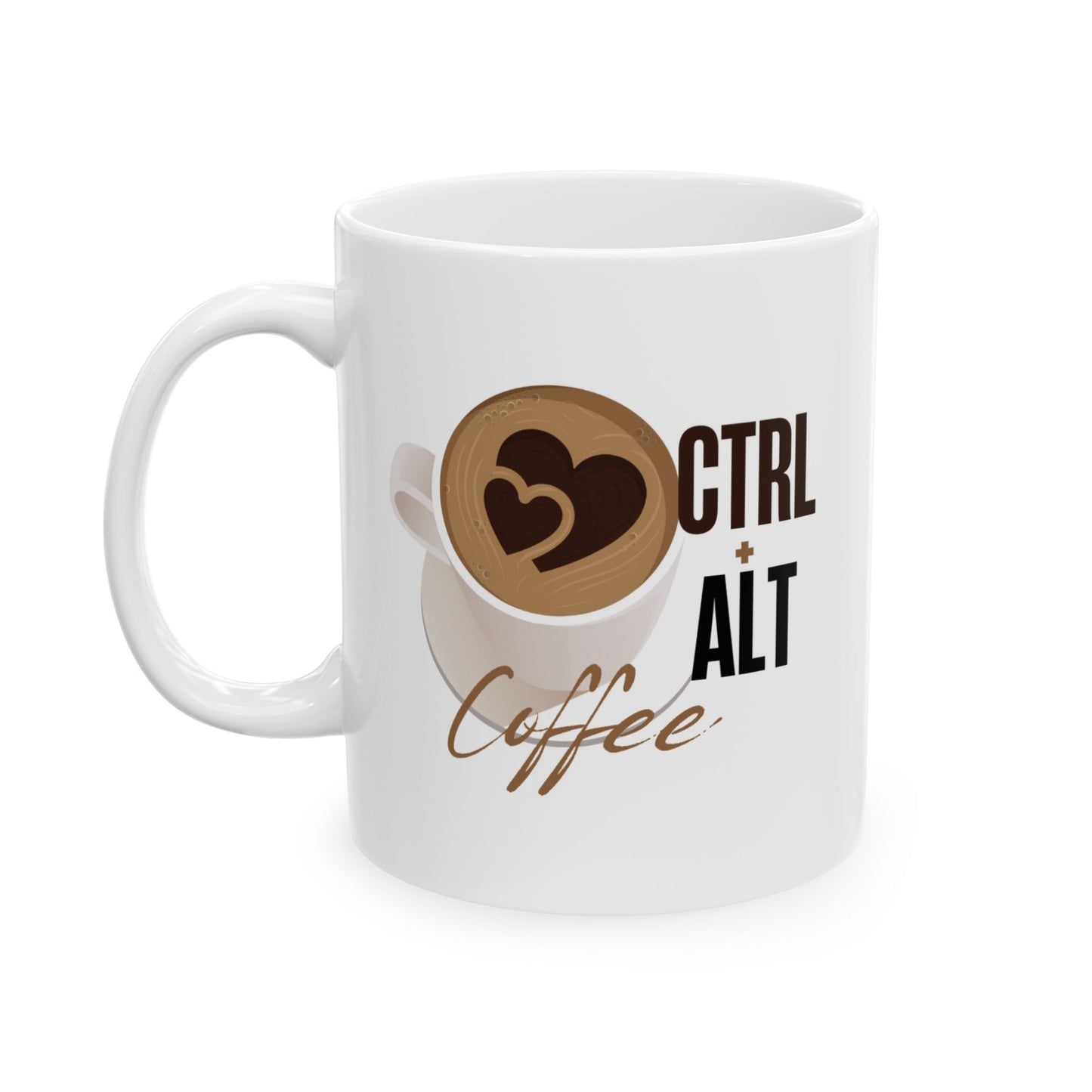 Cute Ceramic Mug for Coffee Lovers, Funny Coffee Cup, Gift for Friends, 11oz Mug, Perfect for Birthdays, Home Office