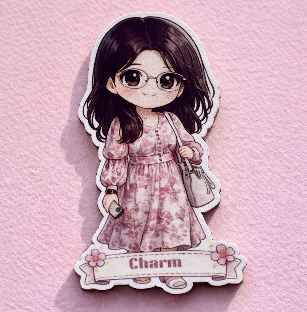 Custom Chibi Magnet – Personalised from Your Photo
