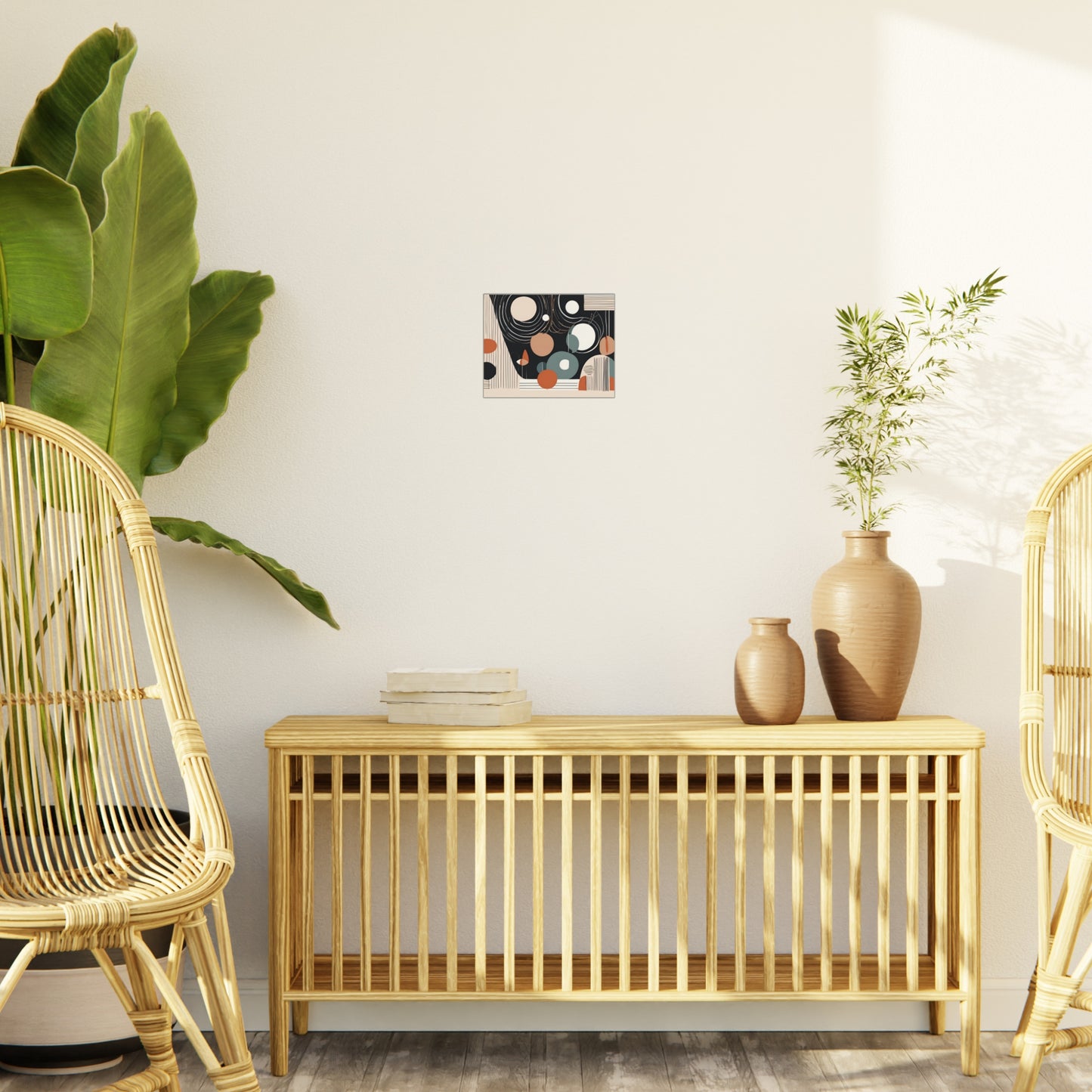 Modern Abstract Wall Art Print | Neutral Geometric Home Decor