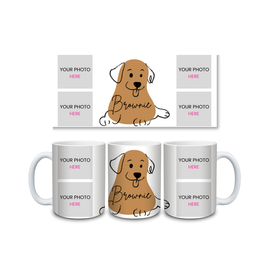 Custom Pet Photo Mug – Personalized Dog or Cat Gift