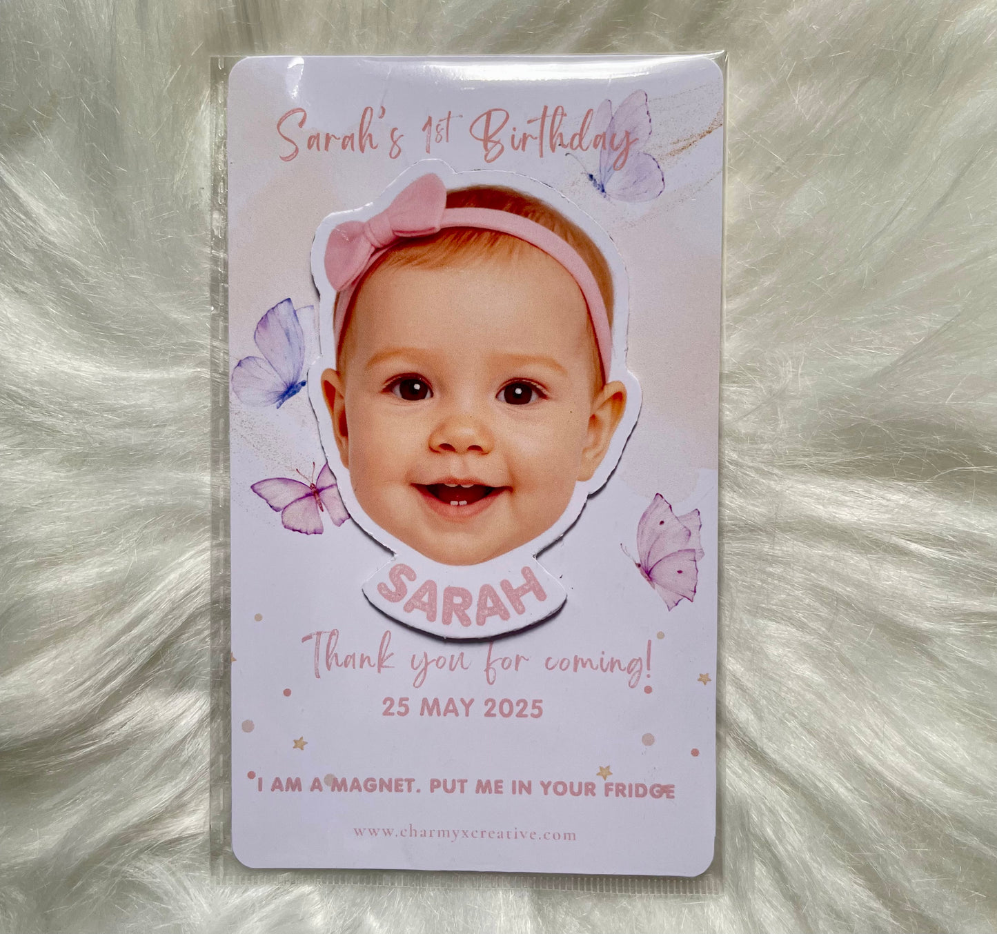 Custom Baby Bubble-Head Magnet (Set of 6)