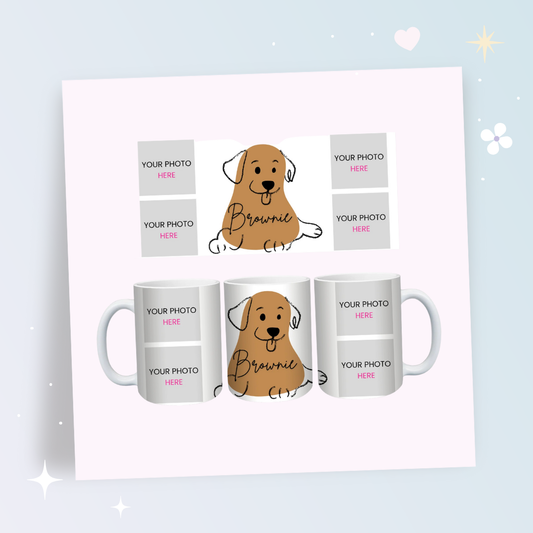 Custom Pet Photo Mug – Personalized Dog or Cat Gift