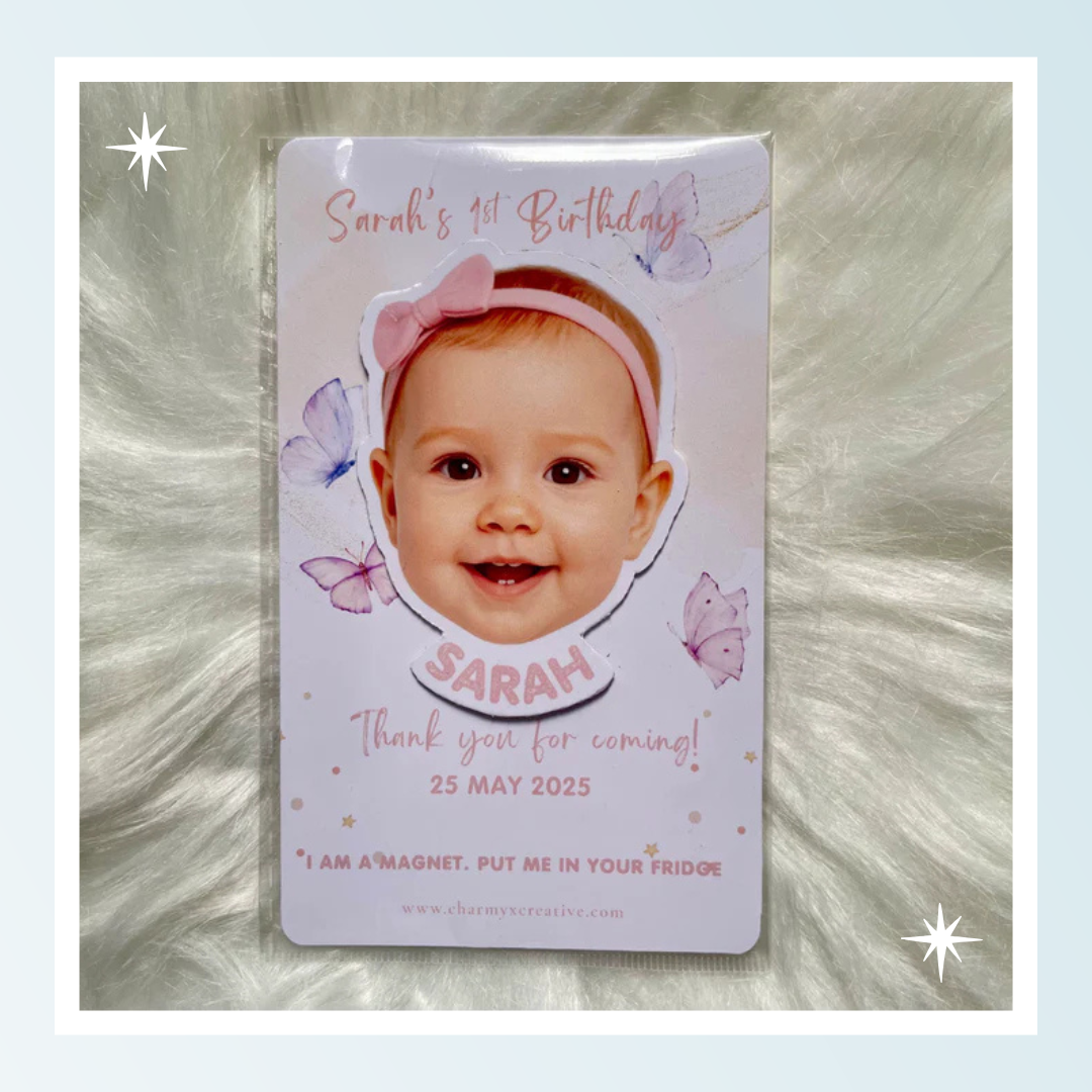 Custom Baby Bubble-Head Magnet (Set of 9)